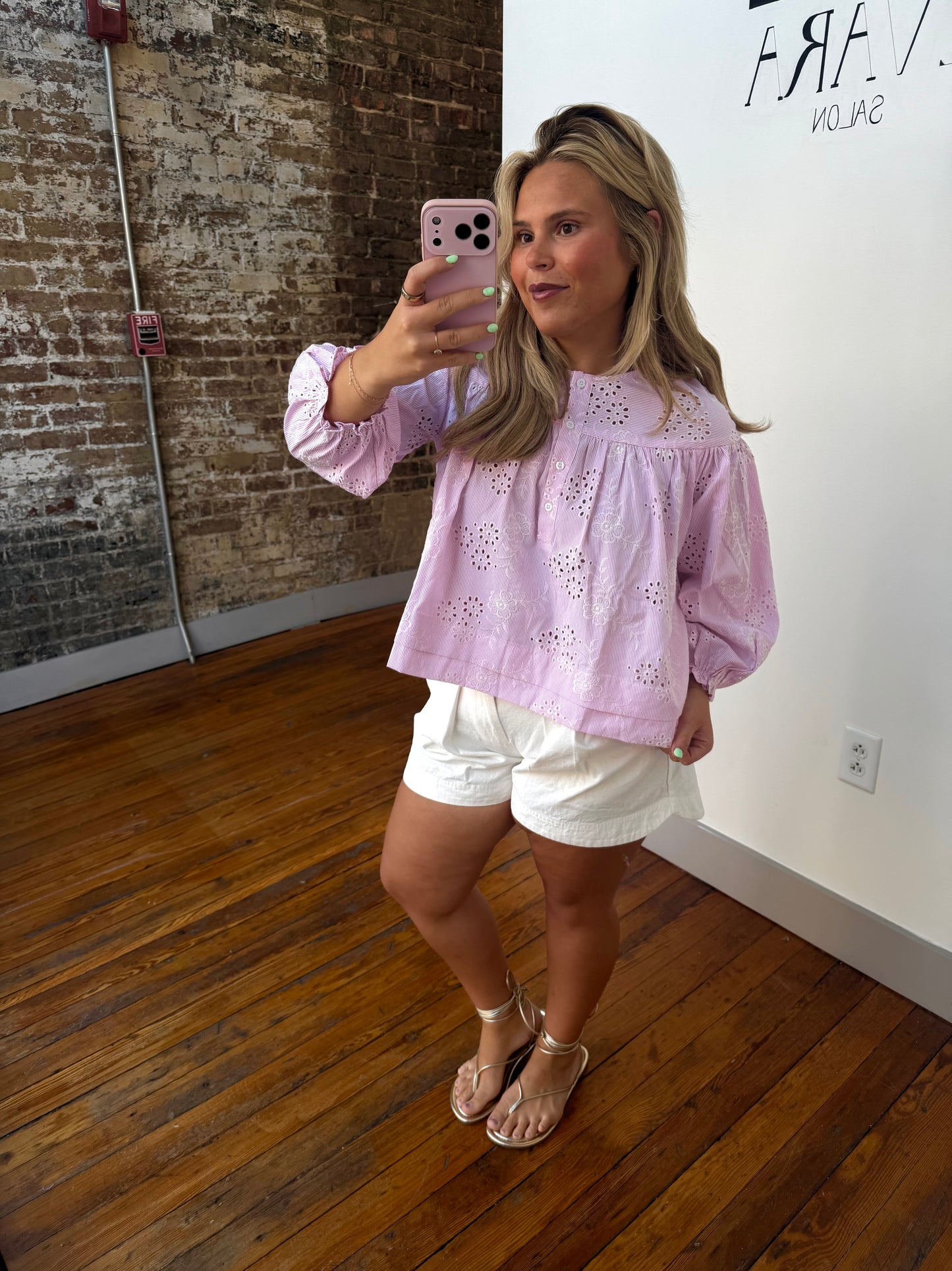 The Nantucket Eyelet Top